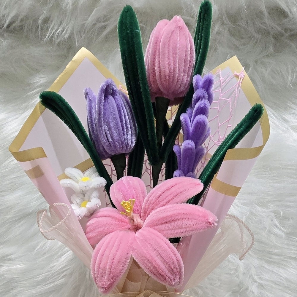 Purple Pink Flower Bouquet